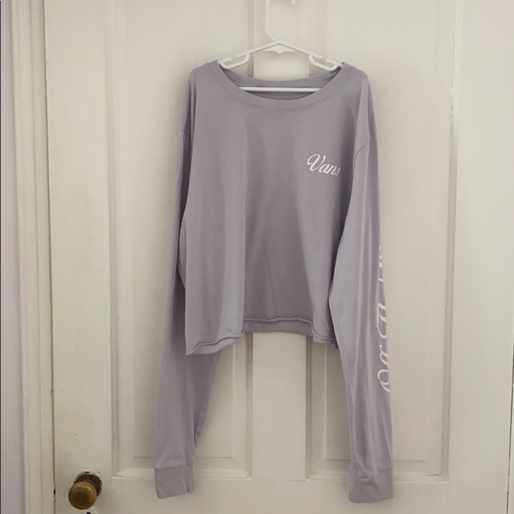 Vans Lilac Cropped Long Sleeve Shirt